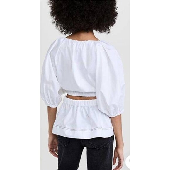 NWT Something Navy Wrap Top with Cut Outs Size Medium - Picture 2 of 7